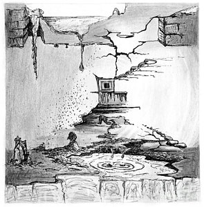 295x300 Cracked Wall Drawings Fine Art America - Cracked Wall Drawing