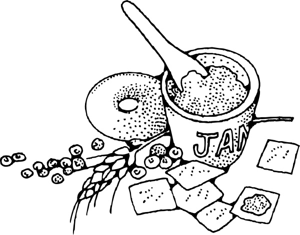 600x471 Jam And Crackers Clip Art Free Vector In Open Office Drawing - Crackers Drawing