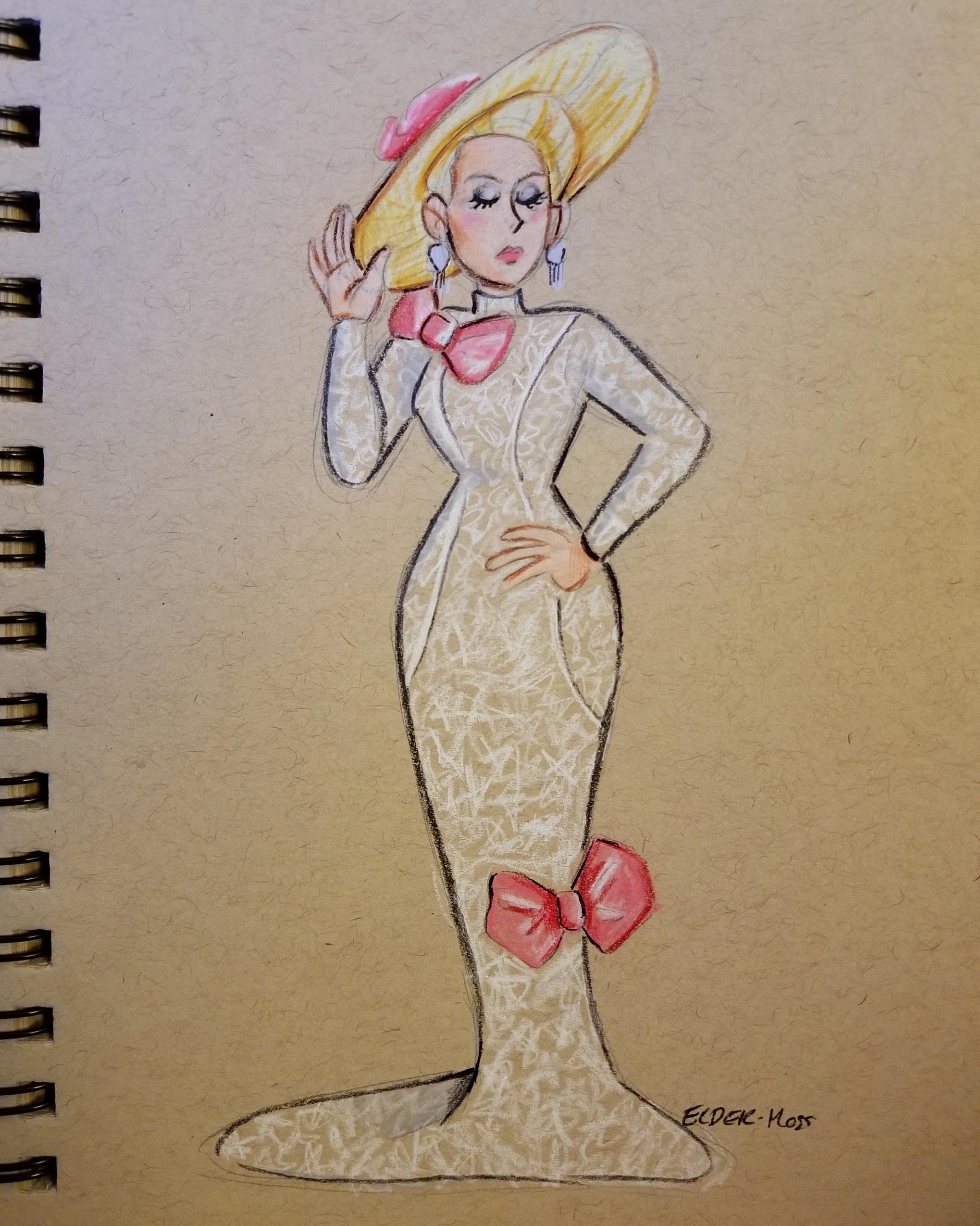 2039x2549 My Drawing Of Miz Crackers Look Tonight! Rupaulsdragrace - Crackers Drawing