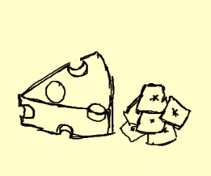 300x250 Cheese And Crackers Drawing - Crackers Drawing