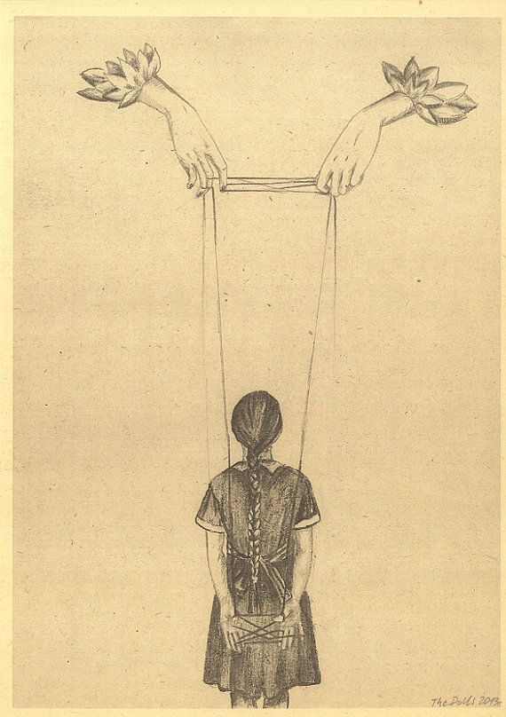 570x808 cat's cradle pencil drawing a print - Cradle Drawing