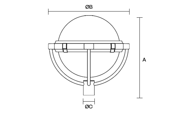 573x367 cradle luminaire outdoor lighting dw windsor - Cradle Drawing