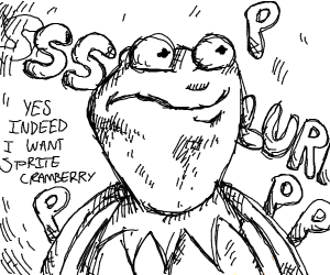 300x250 kermit, wanna sprite cranberry drawing - Cranberry Drawing