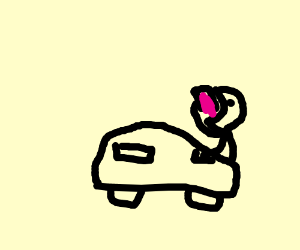 300x250 guy in car drinking sprite cranberry drawing - Cranberry Drawing