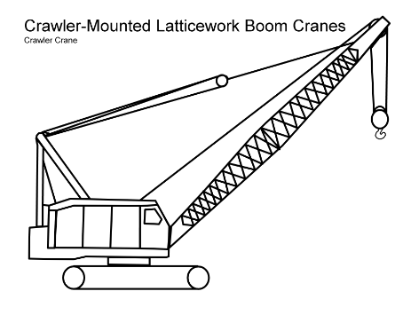 454x355 Crane Building Drawing Kids - Crane Drawing