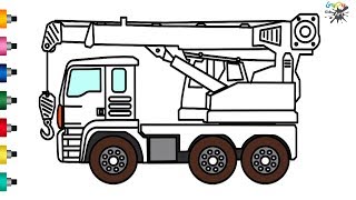 320x180 How To Draw Crane Truck - Crane Truck Drawing