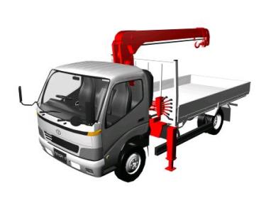 382x300 Toyota Toyoace - Crane Truck Drawing