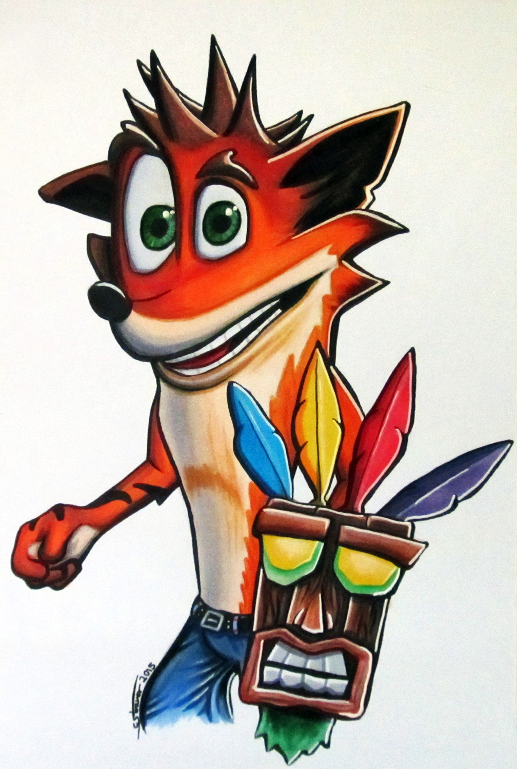 1008x1500 crash bandicoot mask drawing - Crash Bandicoot Drawing