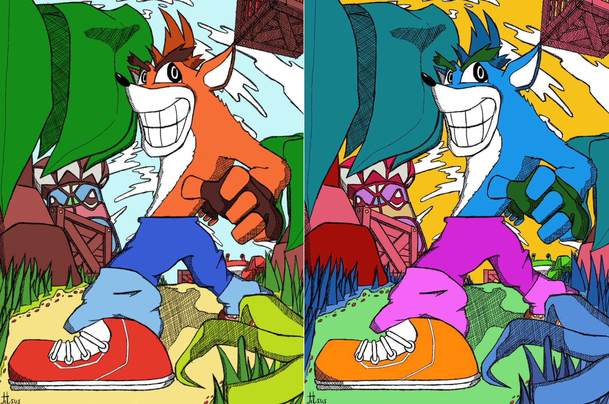 2033x1349 crash bandicoot drawing! - Crash Bandicoot Drawing