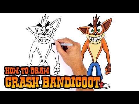 480x360 old vs new crash bandicoot speed drawing noxkitten - Crash Bandicoot Drawing
