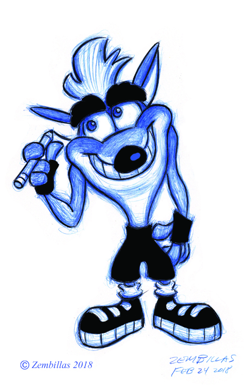 500x800 charles zembillas crash drawing crash - Crash Drawing