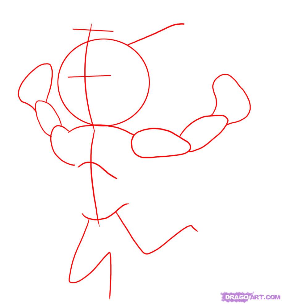 913x986 Draw Crash Bandicoot, Step - Crash Drawing