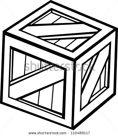 409x470 Collection Of Free Fortnite Transparent Crate Download On Ui Ex - Crate Drawing