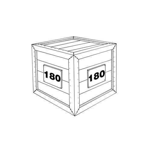 480x480 Supply Crate - Crate Drawing