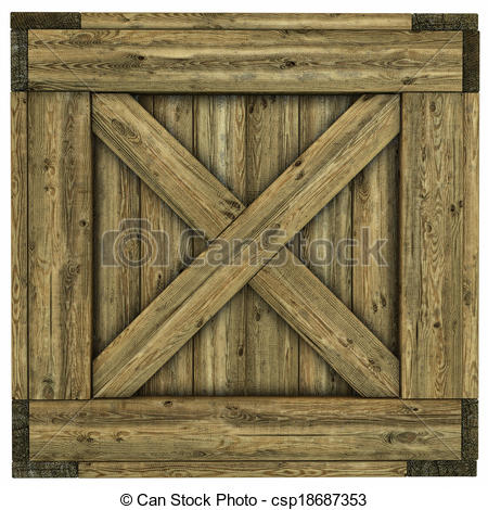 450x470 Wood Crate - Crate Drawing