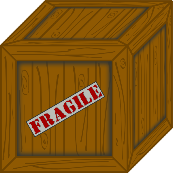 600x600 Wooden Crate Clip Art - Crate Drawing