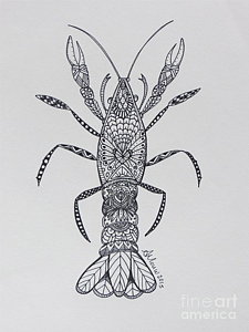 225x300 crayfish drawings fine art america - Crawdad Drawing