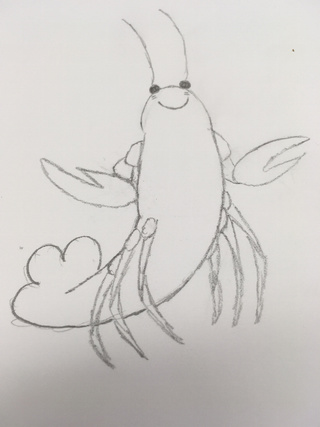 320x427 crawdad drawings on paigeeworld pictures of crawdad - Crawdad Drawing