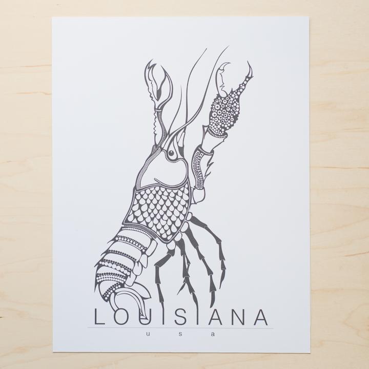 720x720 Fleur De Lis - Crawfish Drawing