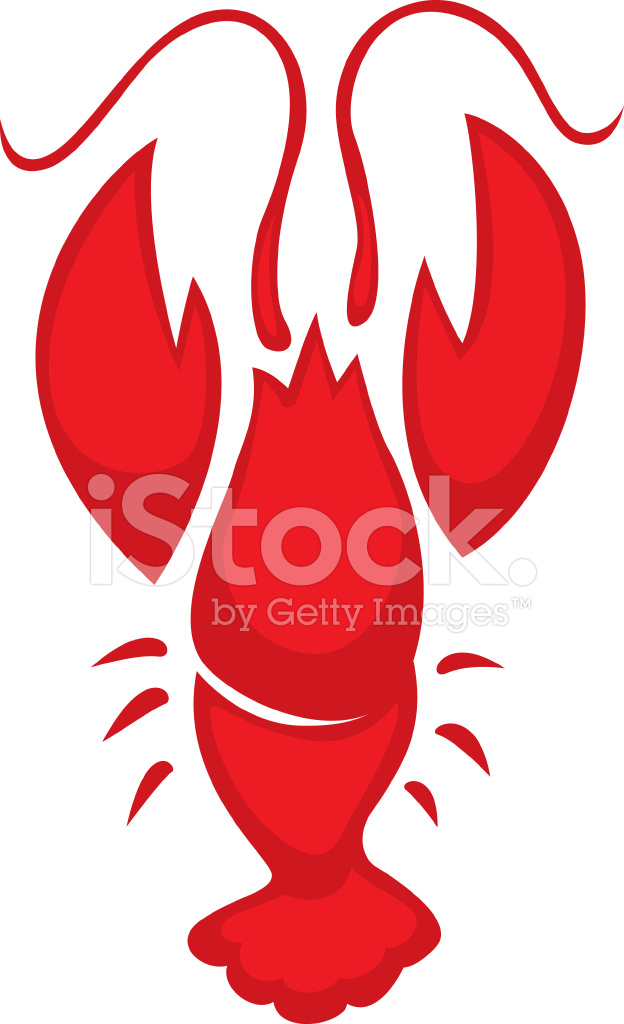 624x1024 Simple Lobster Crawfish Stock Vector - Crawfish Drawing