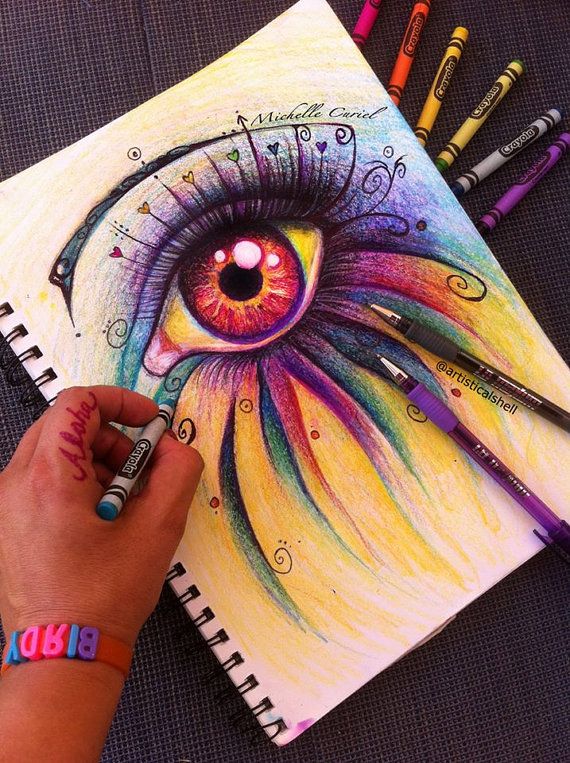 570x763 crayola eye drawing - Crayola Drawing