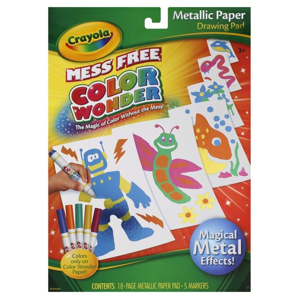 600x600 Crayola Drawing Pad, Metallic Paper - Crayola Drawing Pad