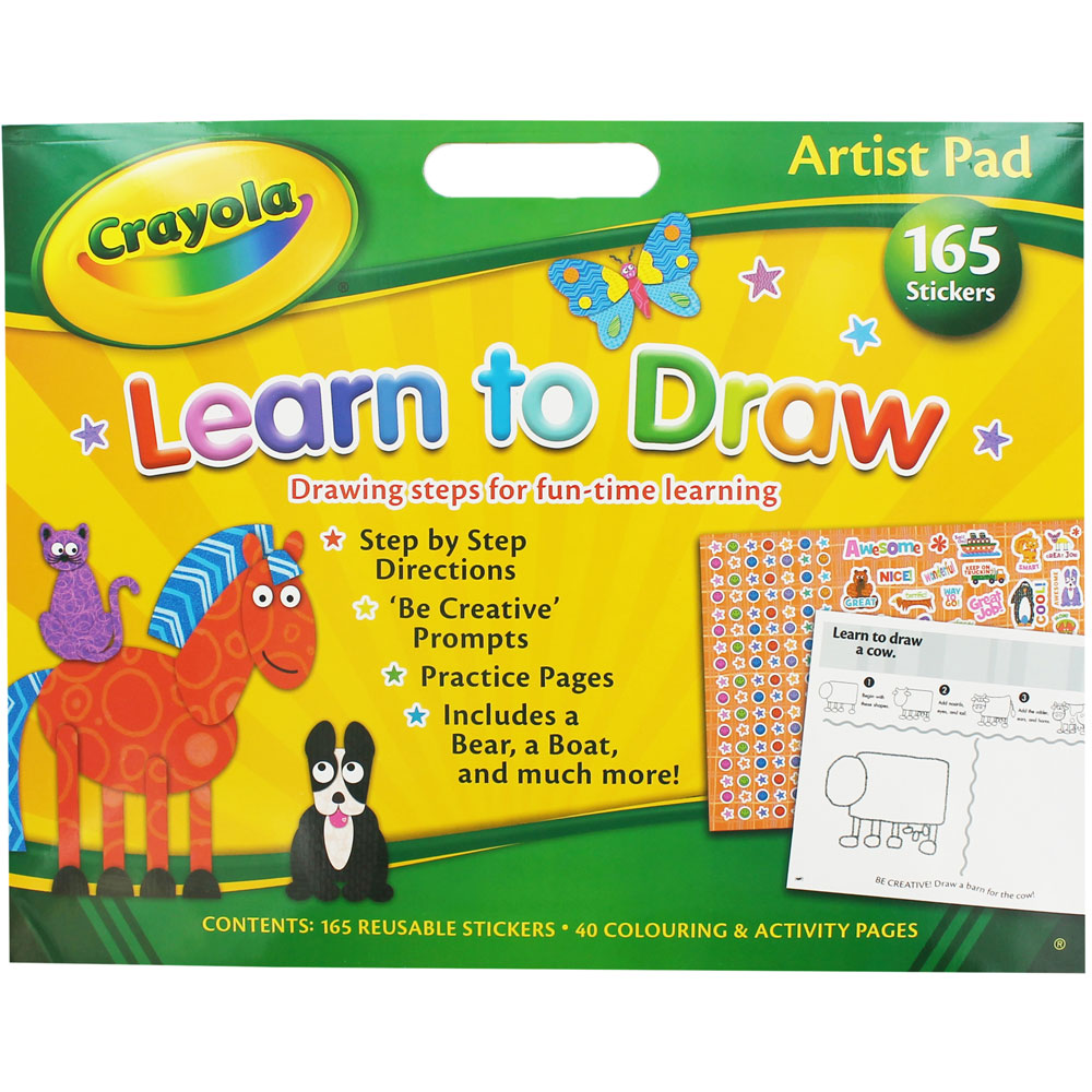1000x1000 Crayola Learn To Draw Artist Pad - Crayola Drawing Pad