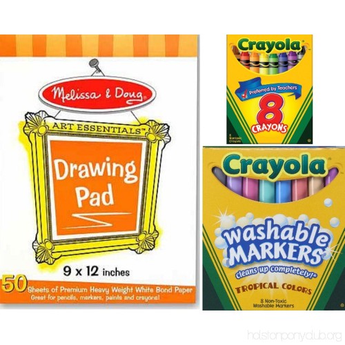 500x500 Melissa Doug Drawing Pad And Crayola Washable Tropical Colors - Crayola Drawing Pad