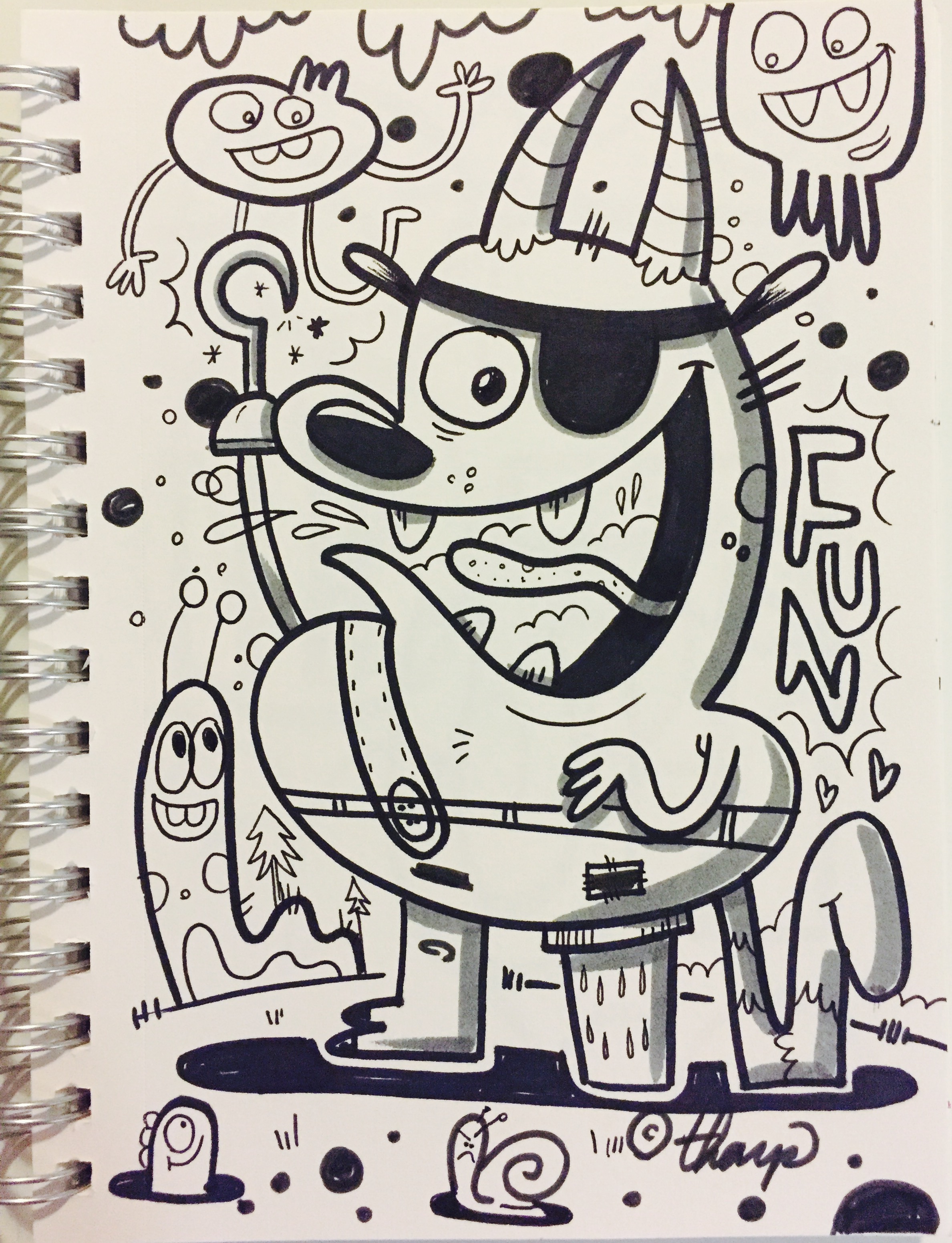 2377x3103 crayola marker monster drawing oc - Crayola Marker Drawings
