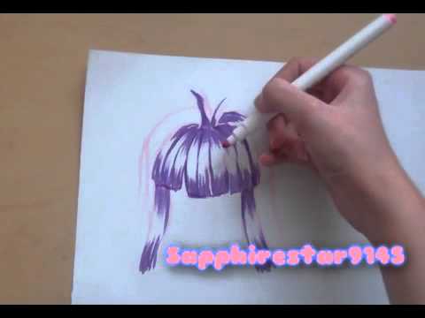 480x360 How To Color Manga Style Hair Using Crayola Markers Part - Crayola Marker Drawings