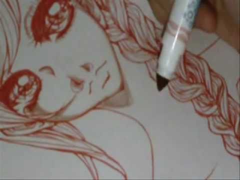 480x360 How To Draw Manga Coloring With Cheap Markers Crayola - Crayola Marker Drawings