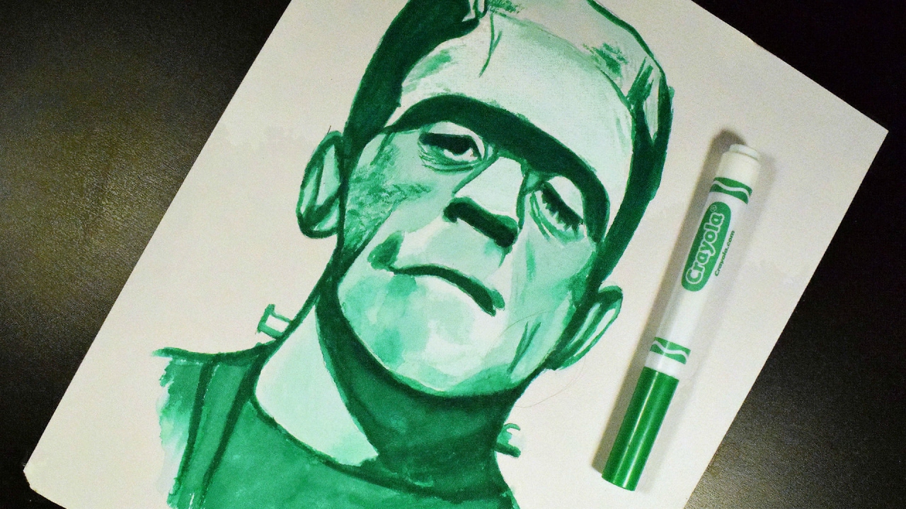 1280x720 one marker challenge using crayola - Crayola Marker Drawings