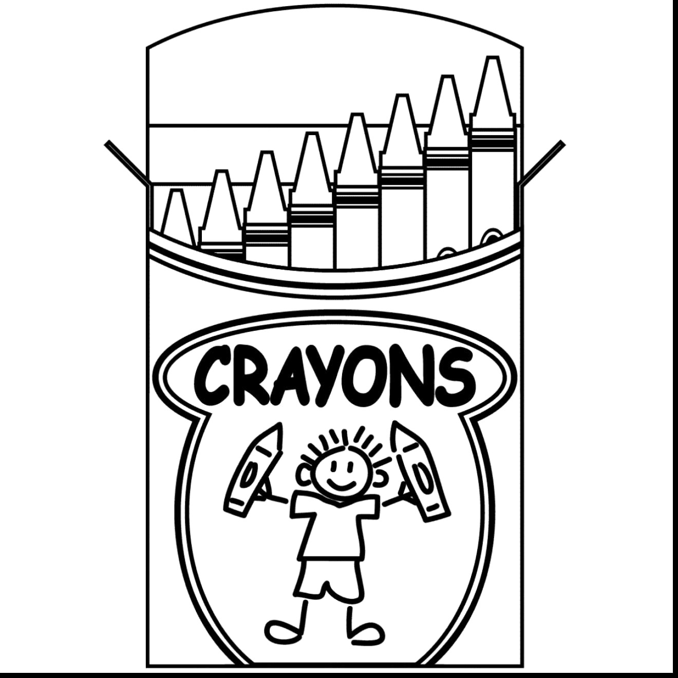 Cute Crayon Box Drawing Drawing with Crayons