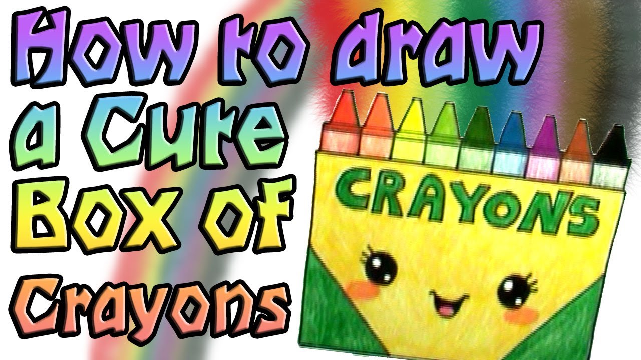 1280x720 How To Draw A Cute Box Of Crayons - Crayon Box Drawing