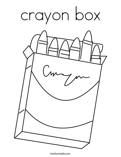 468x605 Crayon Box Coloring Page - Crayon Box Drawing