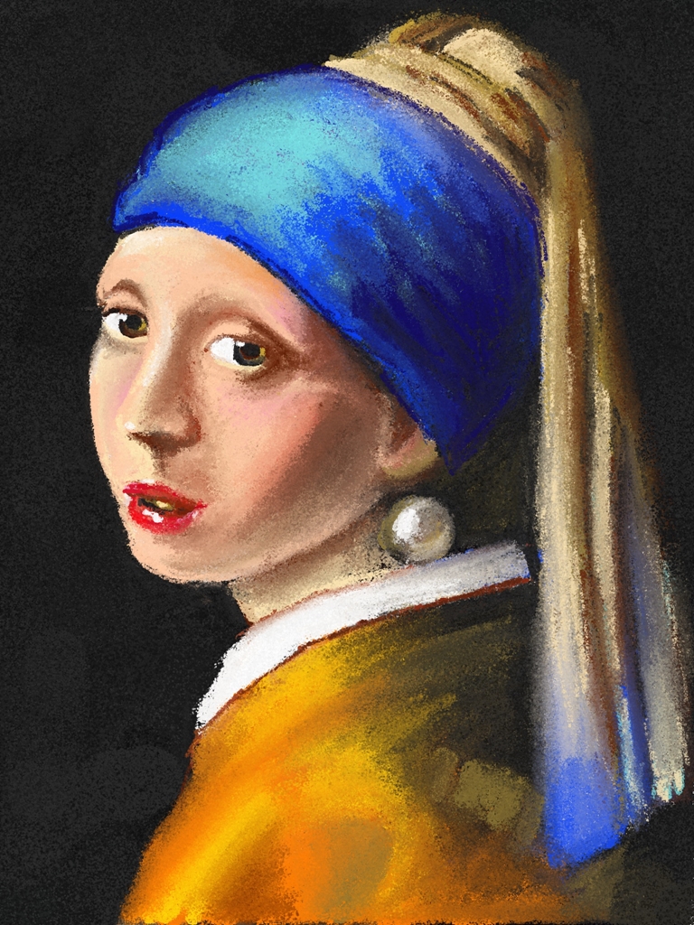 768x1024 Crayon Style For Iphone Ipad Ipod Touch - Crayon Drawings Artwork