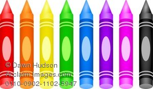 300x175 clipart illustration of a set of kids colourful drawing crayons - Crayons Drawing Images