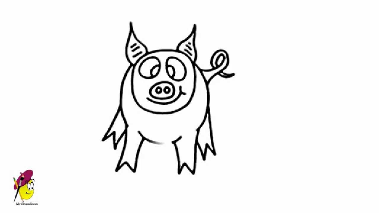 1280x720 crazy pig - Crazy Animal Drawings