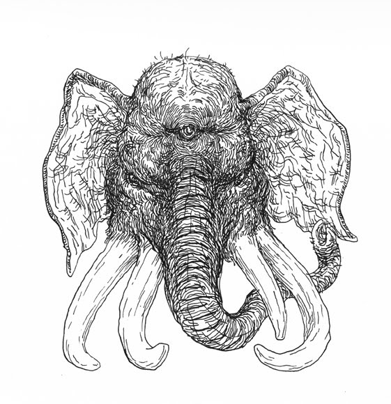 561x580 just knifing around hiromi ueyoshi november - Crazy Animal Drawings