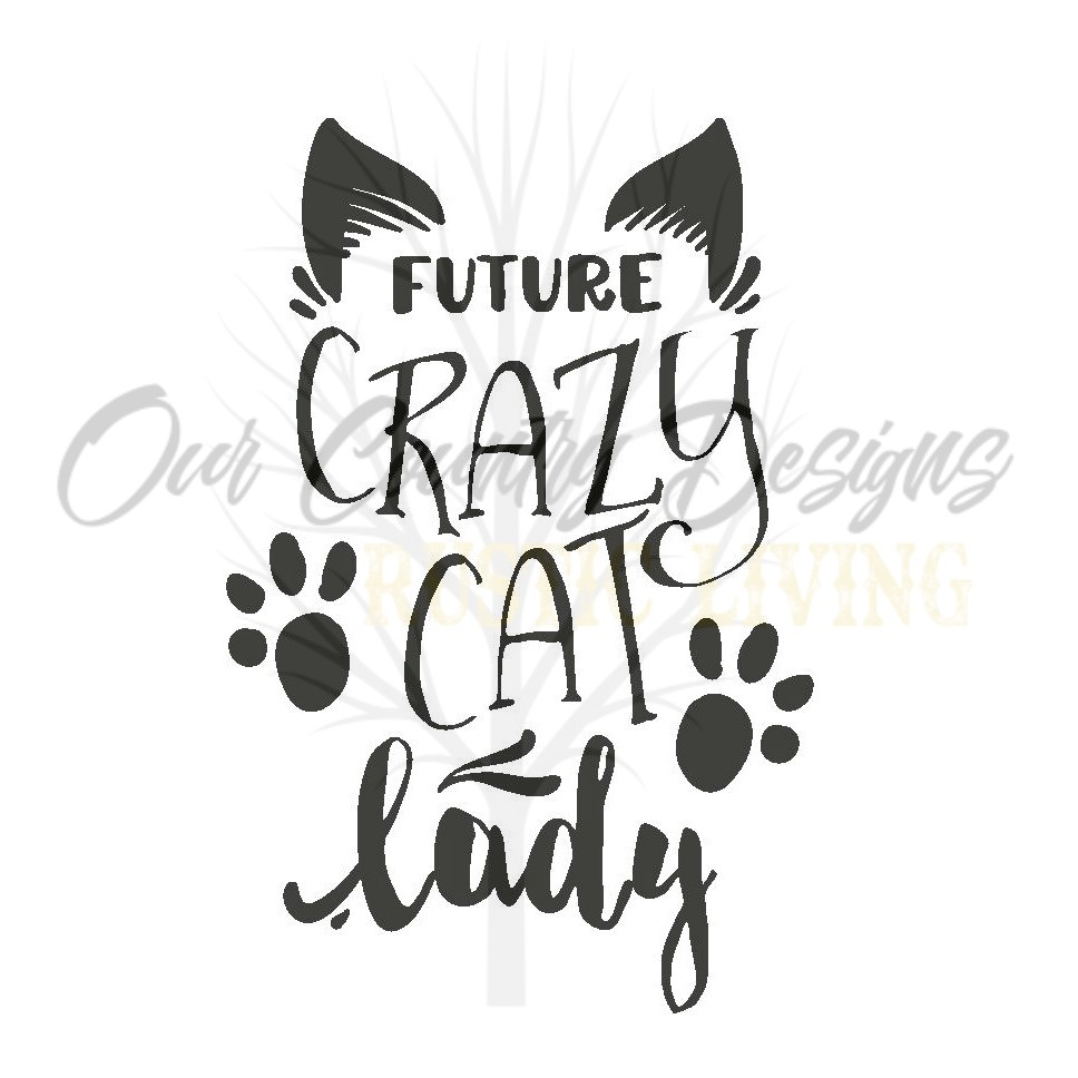 968x968 crazy cat lady - Crazy Cat Drawing