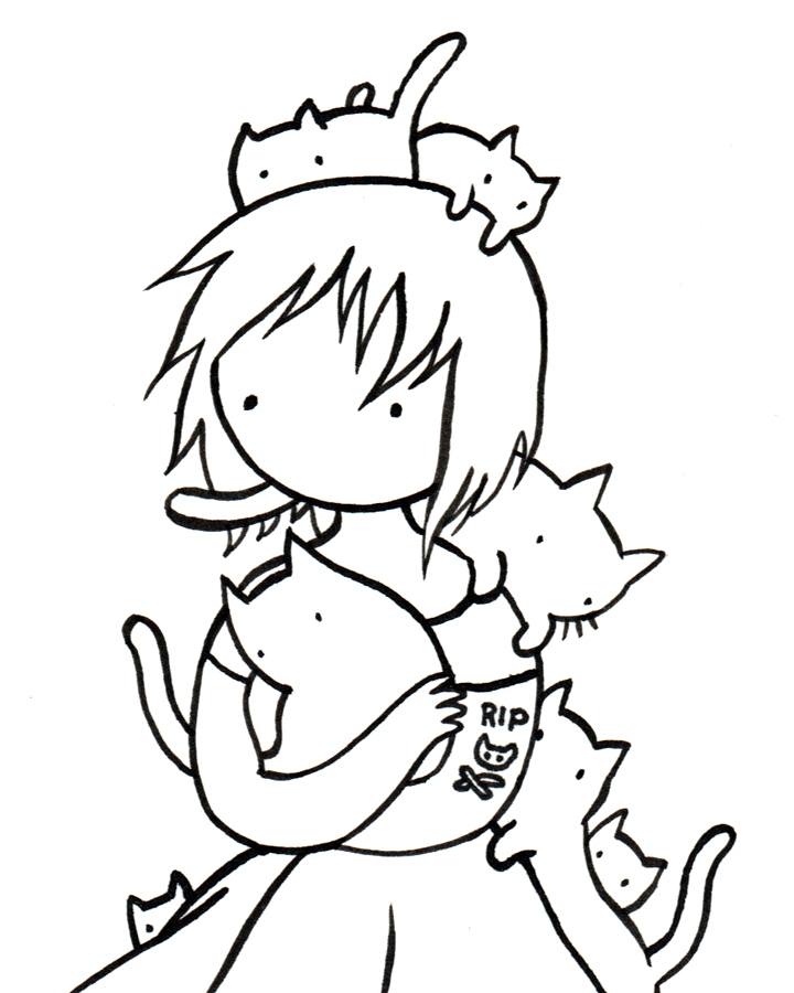 720x900 crazy cat lady take stasia's studio - Crazy Cat Drawing