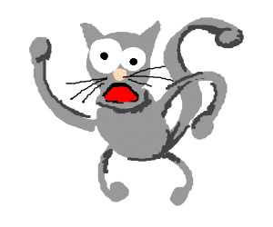 300x250 crazy cat drawing - Crazy Cat Drawing