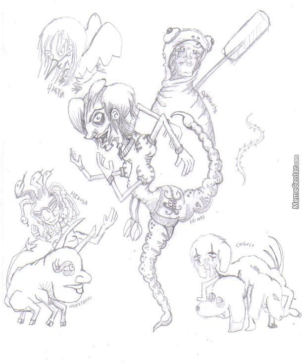 610x734 divine comedy crazy drawings - Crazy Drawings