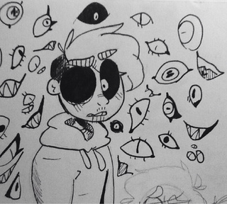 320x288 Liked Drawings - Crazy Eyes Drawing