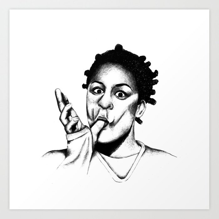 700x700 Oitnb Crazy Eyes Art Print - Crazy Eyes Drawing