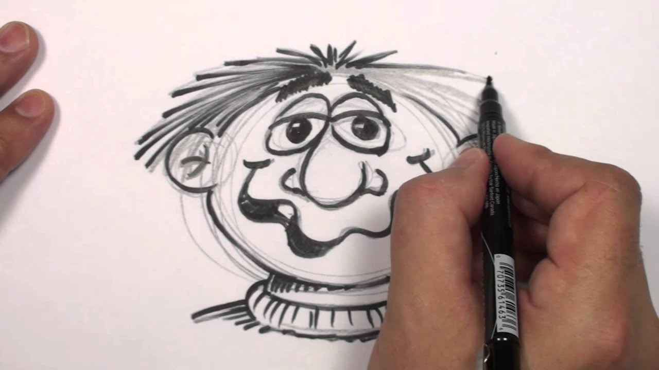 1280x720 How To Draw A Cartoon Face - Crazy Face Drawing