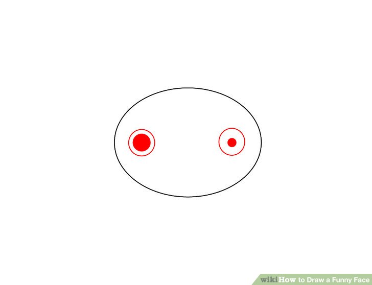 728x558 How To Draw A Funny Face Steps - Crazy Face Drawing