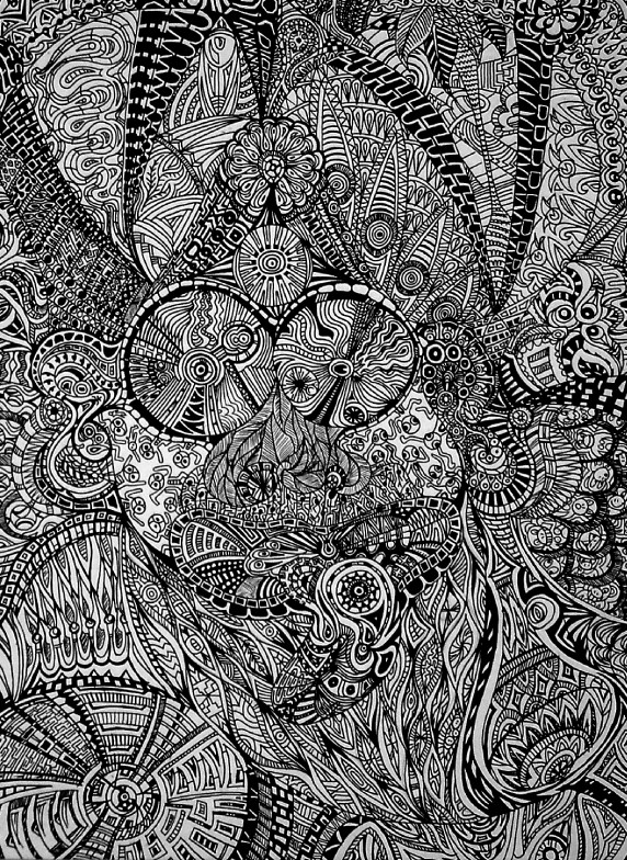 572x784 Crazy Guy - Crazy Guy Drawing