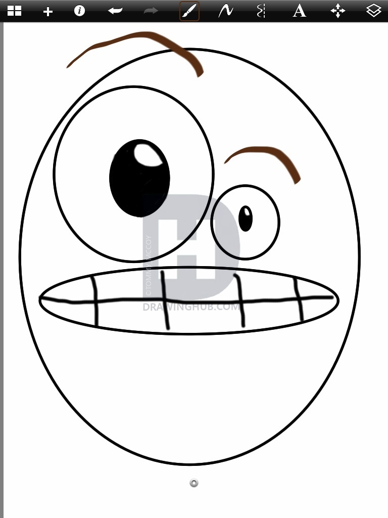 768x1024 How To Draw A Crazy Guy, Step - Crazy Guy Drawing