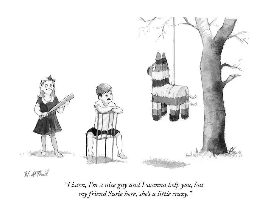 900x731 my friend susie here shes a little crazy drawing - Crazy Guy Drawing